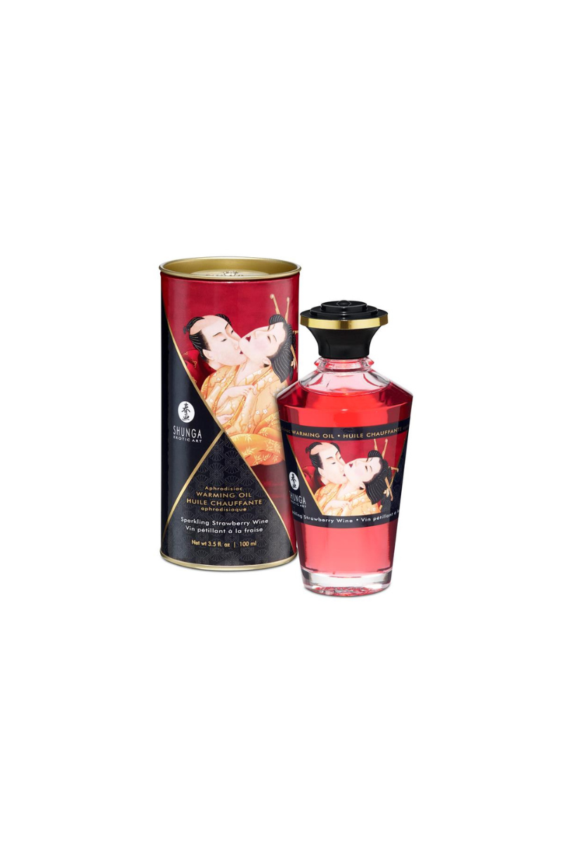 Aceite de Masaje vino de fresa, Shunga Aceite de Masaje vino de fresa, Shunga