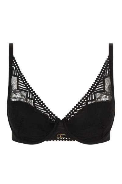Sujetador negro con relleno, Chantelle