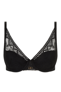 Sujetador negro con relleno, Chantelle