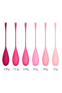 Set entrenamiento suelo pélvico, 6 Bolas Kegel Silicona